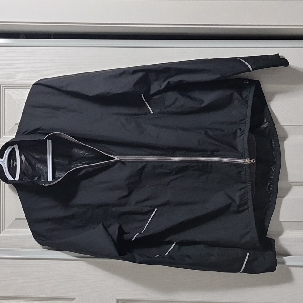 🟣🟣MEC zip up windbreaker / track jacket with reflective stripes.